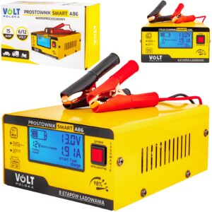 Prostownik ładowarka do akumulatora LCD 6/12V 15A SMART A86 VOLT POLSKA