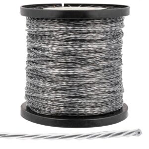 Żyłka tnąca do kosy i podkaszarki wzmocniona drutem karbowana 2.4mm 100m