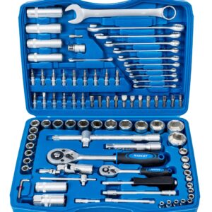 Zestaw klczy nasadowych oraz płasko-oczkowych TORX 94 MASTIFF