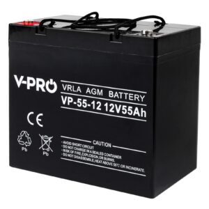 Akumulator AGM VRLA V-PRO 12V 55Ah Bezobsługowy VOLT POLSKA