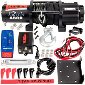 Wyciągarka elektryczna 4500 lbs ATV Arctica 2040kg TITANIUM WINCH