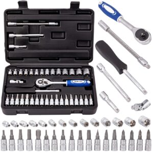 Zestaw kluczy nasadowych 1/4" 38el TORX BITY klucze nasadowe FALON-TECH