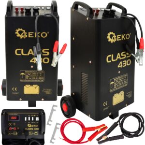 Prostownik z rozruchem CLASS 430 12/24V 360A LCD GEKO