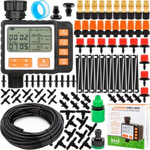 Zestaw do Nawadniania Ogrodowego Irygacji Ogrodu Szklarni GARDEN PRO-200 VOLT