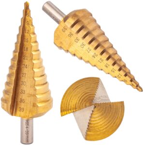 Wiertło stożkowe stopniowe tytanowe HSS 4-39 mm (wiertła) GEKO