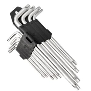 Klucze imbusowe torx długie T10-T50 typ L 9 sztuk FGEKO