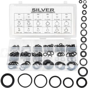 Oringi gumki uszczelki gumowe olejoodporne 225 sztuk SILVER