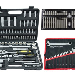 Zestaw Klucze Nasadowe 94el + Bity Torx 40el YATO + Płasko-oczkowe 12el