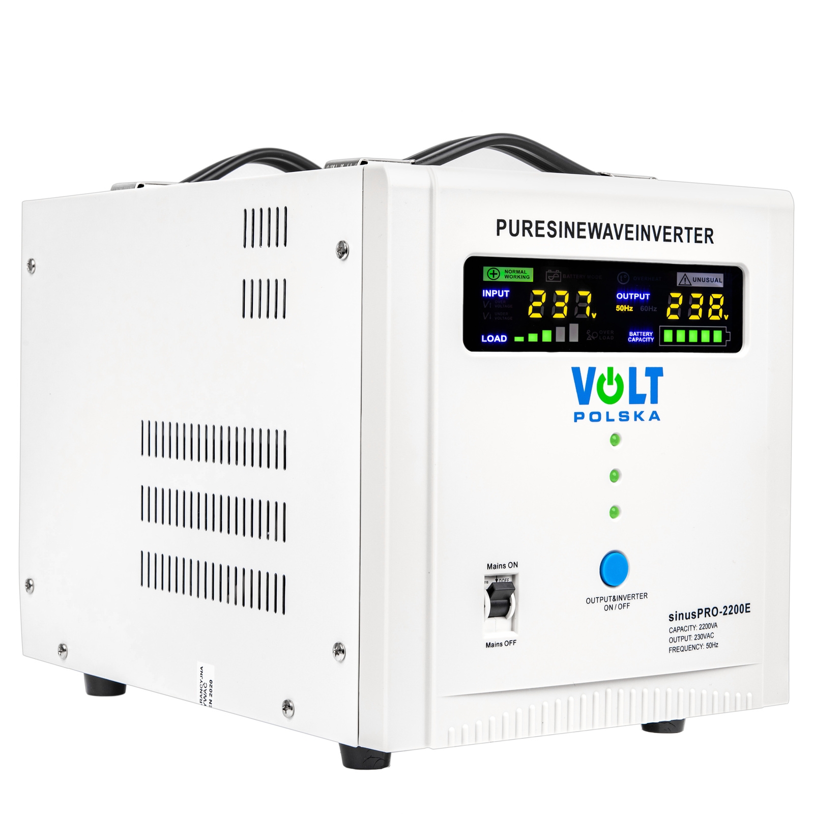 Przetwornica UPS SINUSPRO-2200E 12V 1600/2200W Volt Polska