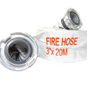 Wąż strażacki do wody 3 cale 75mm 20m Gumowany SILVER