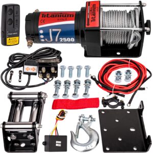 Wyciągarka elektryczna 2500 LBS J8 ślizg Titanium Winch