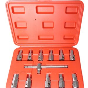 Zestaw kluczy do korków olejowych 3/8" 12 sztuk SILVER