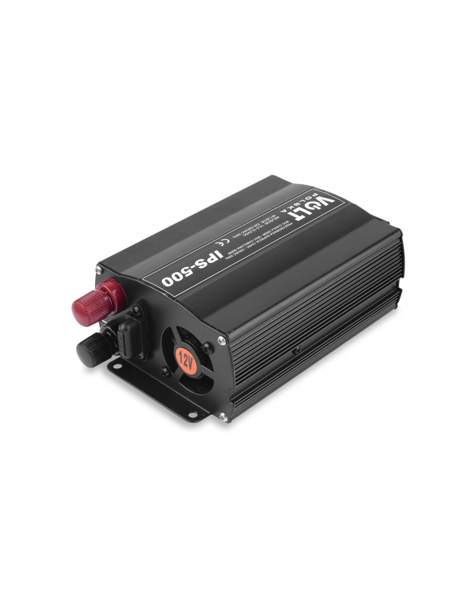 Przetwornica napięcia prądu IPS-500 12V/230V 350/500W VOLT POLSKA