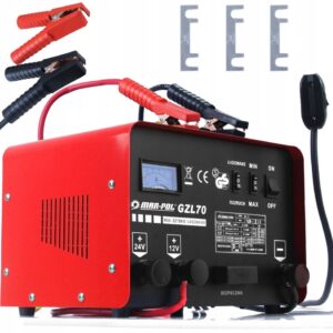 Prostownik samochodowy z rozruchem do akumulatorów 200a 12v 24v 50-500ah MAR-POL