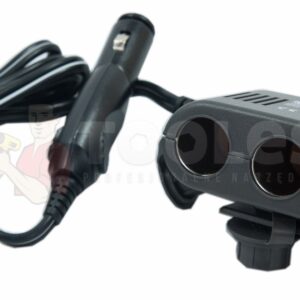 Trójnik rozgałęziacz gniazda zapalniczki 12V-24V + USB