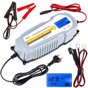 Prostownik ładowarka do akumulatora automatyczny 12-24V LCD 10A VOLT POLSKA