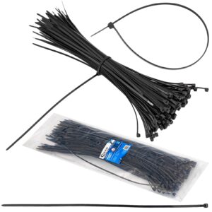 Opaski zaciskowe kablowe 300x3.6mm czarne 100el GEKO