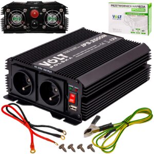 Przetwornica napięcia prądu IPS-2000N (12V/230V/2000W) VOLT POLSKA