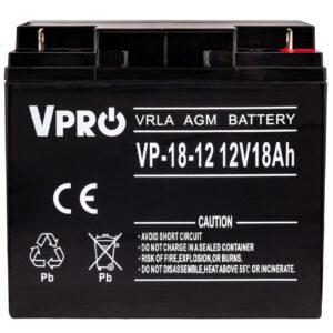 Akumulator AGM VRLA V-PRO 12V 18Ah Bezobsługowy VOLT POLSKA